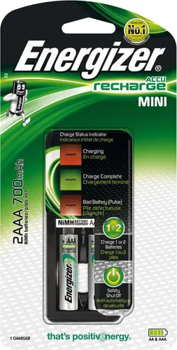 ENERGIZER Ladegerät Mini 2x AAA 700mAh