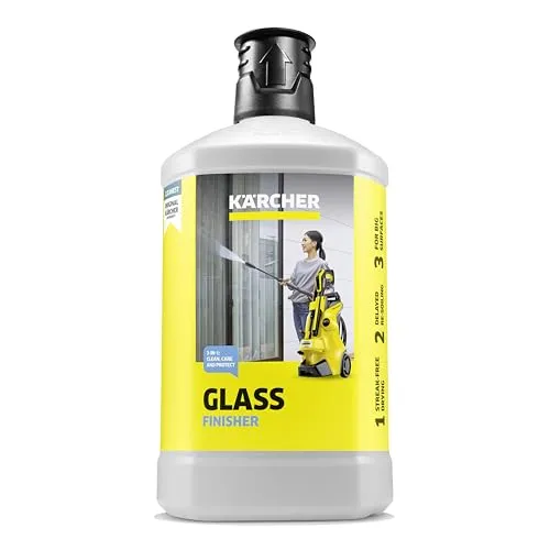 Kärcher Glass Finisher 3-in-1 RM 627, 1 l, Schutz vor Wiederverschmutzung, für Hochdruckreiniger, zur Reinigung großer Glasflächen, bis zu 30% Zeitersparnis