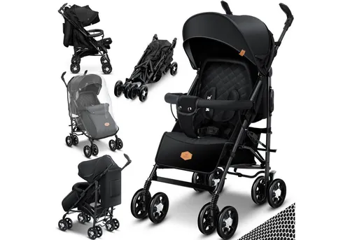 KIDIZ Kinderwagen City-Pro Buggy – Klappbarer Liegebuggy mit Schlaffunktion