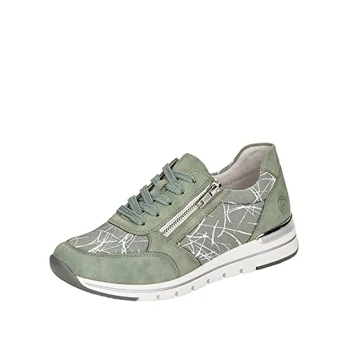 Remonte Damen, Sneaker, Peppermint Perlmint Hellgrau Bianco 52, 41 EU