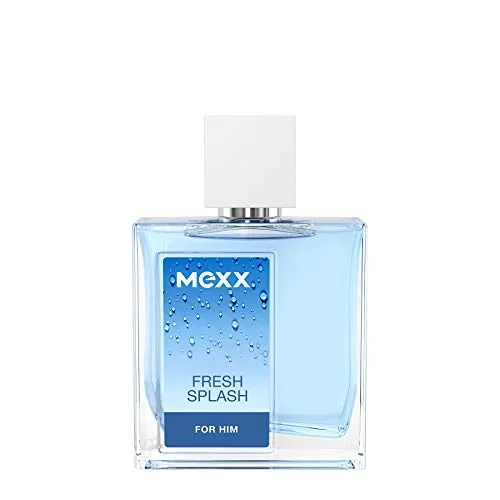 Mexx Fresh Splash For Him, Eau de Toilette, aromatischer Zitrusduft für Herren, Glasflakon mit Zerstäuber, 50 ml