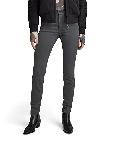 G-STAR RAW Damen Lhana Skinny Jeans - Hoher Bund - Stylische 5-Pocket Skinny Jeans mit hohem Bund, die eine perfekte Passform vom Bund bis zum Saum bietet. Ideal für einen modischen Look!