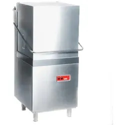 Romux® Haubenspülmaschine 50x50 cm mit integrierte Pumpen für Klarspül und Reinigigungsmittel | Professionelle Haubenspülmaschine für Restaurants