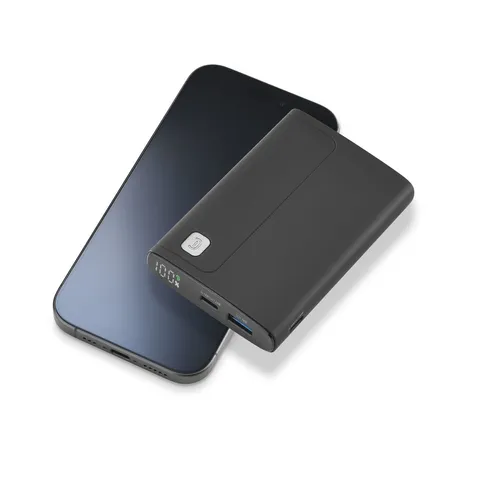 mAh Powerbank USB Typ-C Elite (Schwarz) 10000 von Cellularline
