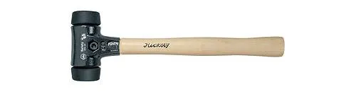 Wiha 26433 Schonhammer 1700g - Ergonomisch & Verschleißfest - Hämmer für Fliesenverlegung und Trockenbau, mit ergonomischem Hickory-Holzstiel und mittelweichem, verschleißfestem Gummikopf für präzise Arbeiten.