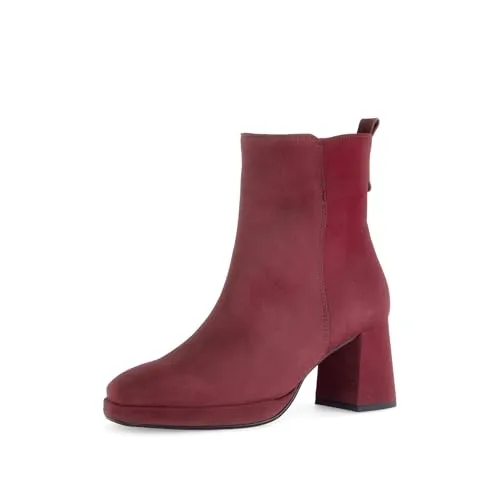 Gabor Damen Klassische Stiefeletten, Frauen Stiefeletten,reißverschluss,Stiefel,Bootee,Booties,halbstiefel,Kurzstiefel,Merlot,40 EU / 6.5 UK