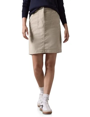 CECIL Damen B361569 Cord-Rock, Light Hazel Beige,XL