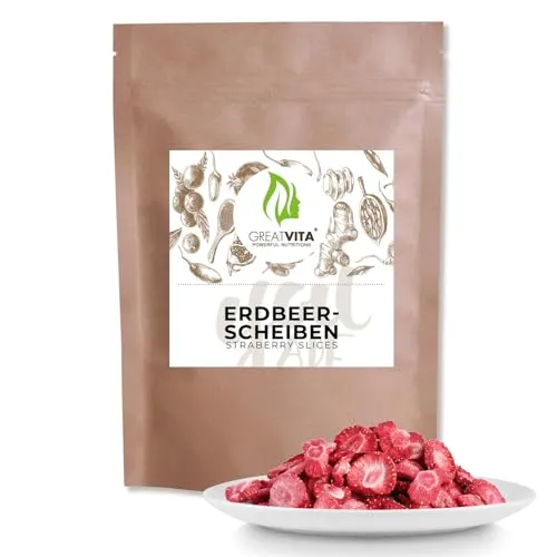Gefriergetrocknete Erdbeeren 5x 250g von GREAT VITA