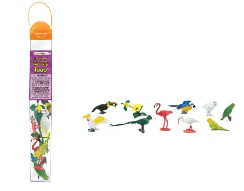 Safari Ltd 680404 Flügel der Erde - Exotisch  Vögel 11 Minifiguren Themengebiet