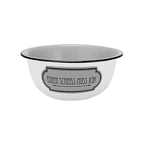 GEDALABELS Schale Einen Scheiß muss ich Emaille-Optik 600m