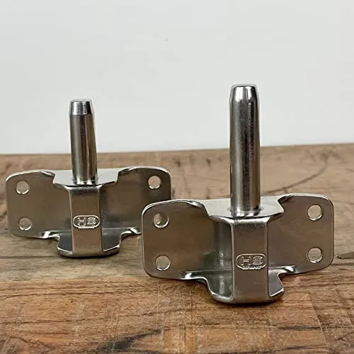 Herm Sprenger 2X Spiegelbeschlag Edelstahl Ruderbeschlag stabil Beschlag Boot