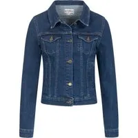Rock Creek Jeansjacke Regular Fit - Klassische Damen Jeansjacke mit geradem Schnitt, zwei Brusttaschen und spitzem Kragen. Ideal für lässige Outfits und vielseitig kombinierbar.