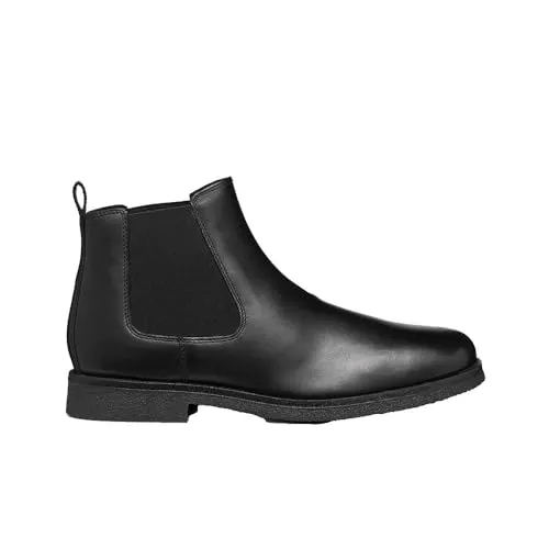 Geox Herren Uomo Claudio A Ankle Boot, Schwarz, 44 EU - Wanderschuhe mit maximaler Wasserundurchlässigkeit und Atmungsaktivität, ideal für Regen und Kälte, schnell und einfach anzuziehen.
