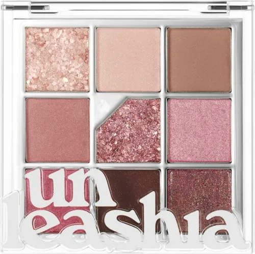 UNLEASHIA Glitterpedia Eye Palette N°5 All of Dusty Rose - Lidschatten Palette mit 9 veganen Farbtönen in Glitzer, Schimmer und mattem Finish. Die weiche, langanhaltende Formel sorgt für einen schillernden Glanz und perfekte Looks für Glitzersüchtige.