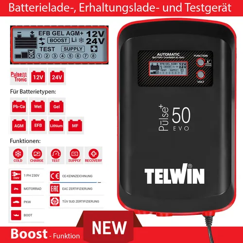 Telwin Pulse 50 EVO Batterie-Ladegerät