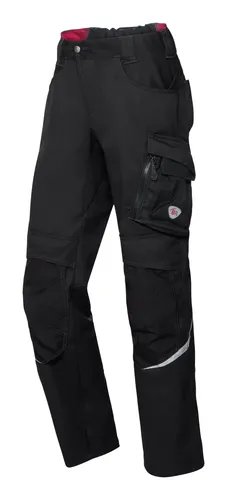 BP Leichte Arbeitshose mit Kniepolstertaschen, schwarz, Gr. 54 - Arbeitshose & Bundhose mit ergonomischem Schnitt, ideal für Handwerker. Ausgestattet mit Kniepolstertaschen und Reflexelementen für Sicherheit und Komfort.