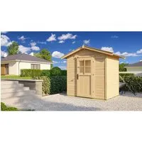 Weka Holz-Gartenhaus 223 mit Satteldach - Holz-Gartenhaus mit 3,16 m² Fläche, ideal für die Aufbewahrung von Gartenutensilien. Robuste Konstruktion und einfach zu montieren dank Steck-Schraubsystem.