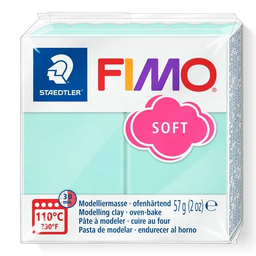  Fimo Effect Pastellfarbe 505 minze ofenhärtende Modelliermasse 57g 34,21€/kg