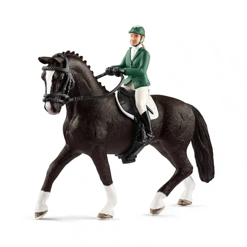 Schleich Springreiterin mit Pferd - Action- & Spielfiguren, detailreiche Figur für fantasievolles Spielen, geeignet für Kinder ab 1 Jahr, fördert Kreativität und Motorik.