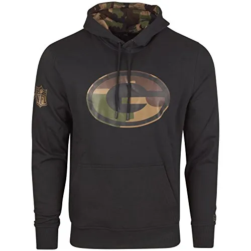 New Era Fleece Hoody - NFL Green Bay Packers schwarz - S - Stylischer New Era Hoodie mit NFL-Teamlogo der Green Bay Packers. Ideal für Fans, die Komfort und Stil schätzen. Perfekt für Freizeit und Sport!