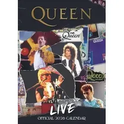 Queen Posterkalender 2026 - Kalender mit 14 beeindruckenden Bildern der Kultband Queen, perfekt für Musikliebhaber und Fans, die ihre Wände stilvoll dekorieren möchten.