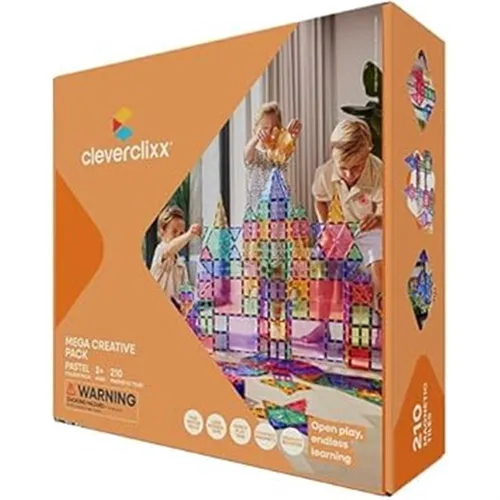 Cleverclixx Mega-Kreativ-Bausatz 210 Teile in Pastellfarben