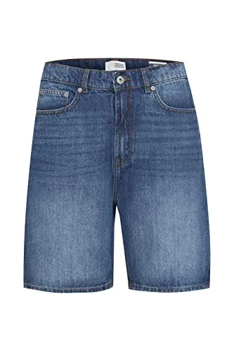 !Solid SDBrayson Herren Jeans Shorts Kurze Denim Hose 5-Pocket-Look Straight Fit, Größe:L, Farbe:Middle Blue Denim (700029)