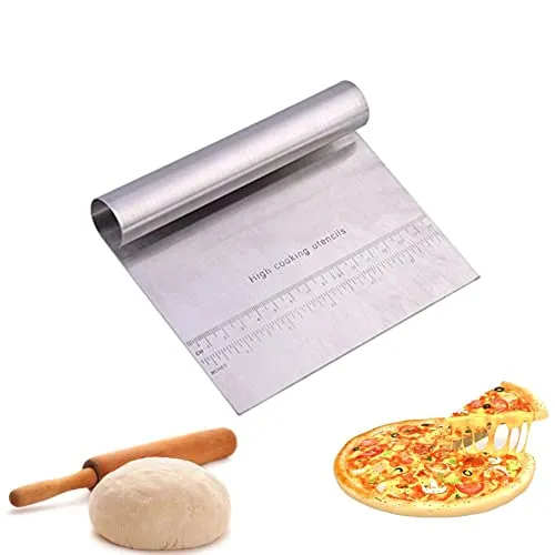 Schaber/Schneider aus Edelstahl von Yosoo, für Teig, Gebäck und Pizza