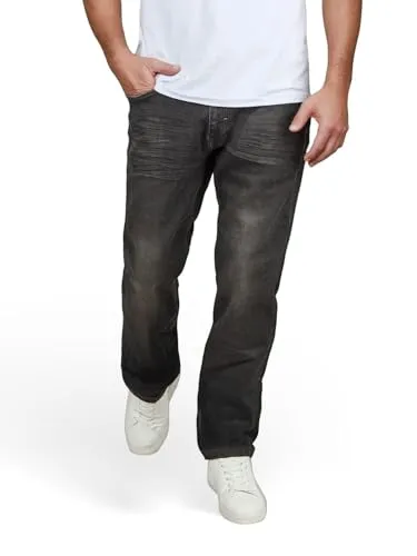 DENIMFY Sweat Jeans Herren Stretch Straight Fit DFAlvin - Bequeme Sweat Jeans in Jeansoptik für Männer. Ideal für Alltag und Freizeit, mit elastischem Gürtelbund und pflegeleichtem Material. Erhältlich in verschiedenen Größen und Farben.