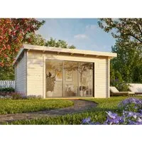 Produktbild Gartenhaus Palmako Lea 14,2 m² mit Schiebetür und Isolierglas