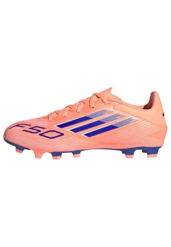 adidas Performance F50 CLUB Fußballschuh - Fußballschuh für Rasen- und Kunstrasenplätze, mit schnürbarem Synthetik-Obermaterial für optimalen Halt und sportlichen Style in Beam Orange.