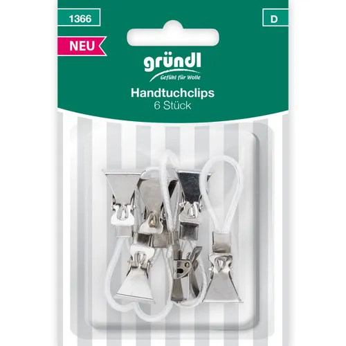 Gründl Handtuchclips 6 Stück