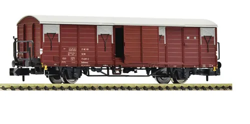 Fleischmann 6660022 Spur N DR gedeckter Güterwagen Gehlmmss Epoche 4 - Güterwagen in Epoche IV (1965 - 1990), ideal für Modelleisenbahnen im Maßstab 1:160, detailgetreu und perfekt für den Transport von Gütern.