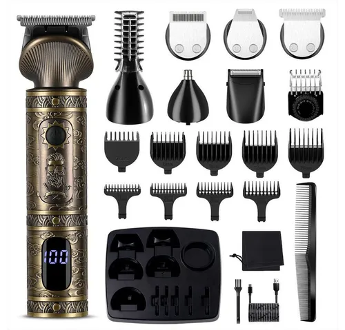 Scttomon Haar- und Bartschneider RFC5618, 7-in-1 Multifunktionstrimmer - Vielseitiges 7-in-1 Grooming-Set für Männer: Enthält Trimmer, Haarschneider, Präzisionstrimmer und mehr, um alle Pflegebedürfnisse zu decken. Ideal für eine präzise und einfache Anwendung.