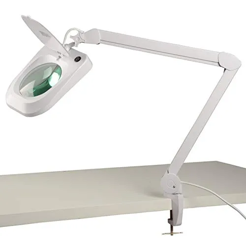 ELV LED-Lupenleuchte, 2,25-fache Vergrößerung, 730 Lumen - Arbeitsleuchten mit 2,25-facher Vergrößerung und 730 Lumen, ideal für präzise Detailarbeiten und Handwerksprojekte.