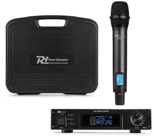 POWER DYNAMICS PD210 160 Kanal Profi True Diversity UHF Funk Mikrofon System