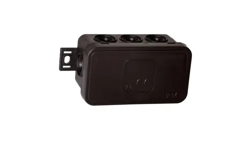 Abzweigkasten Aufputz ViPlast 038-05 - IP54, halogenfreies Material und einfache Montage mit Schnappabdeckung