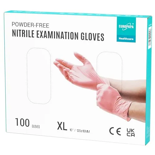 EUROPAPA Nitrilhandschuhe Pink von EUROPAPA