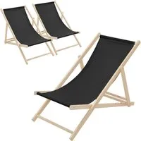 ECD Germany Klappbare Gartenliege aus Holz - Liegen – Bequeme und stilvolle Sonnenliege aus hochwertigem Kiefernholz, 3-fach verstellbar, ideal für Garten, Balkon oder Strand, wetterfest und platzsparend zusammenklappbar.