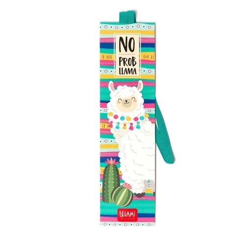 LESEZEICHEN MIT GUMMI BAND LAMA VON LEGAMI NEU von Legami
