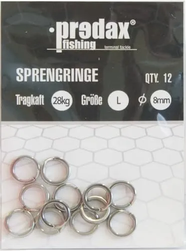 Predax Sprengringe, Größe/Tragkraft/Durchmesser/Inhalt:Gr. L/28kg/8mm/12 Stück
