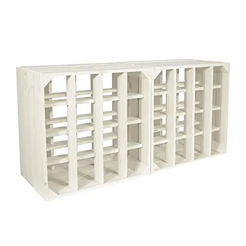 CHICCIE Wino 2 Set Weinregal aus Holz in weiß von Chiccie