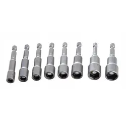 Magnetische Steckschlüssel Für Schrauber Hex Set 8 Stück 6-13 Mm