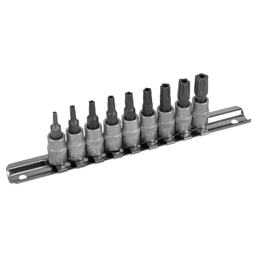 Produktbild Steckschlüssel Satz 5-Stern SLB TS10-TS50 für Torx Plus Security Stirnloch 1/4
