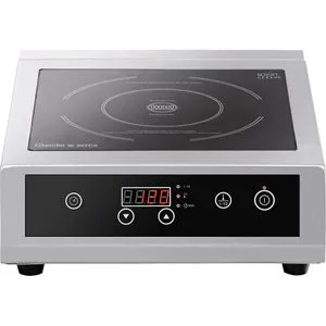 Bartscher Kochplatte IK 35TCS - Induktions-Einzelkochplatte 3500 Watt - Kochfeld für gewerblichen Einsatz, mit digitaler Temperaturregelung von 60-240 °C und Überhitzungsschutz. Ideal für Profiküchen.