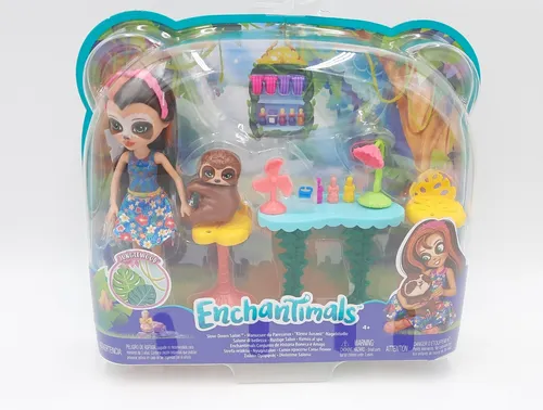 Mattel Enchantimals Kleine Auszeit Nagelstudio Sela Sloth Treebody Puppe