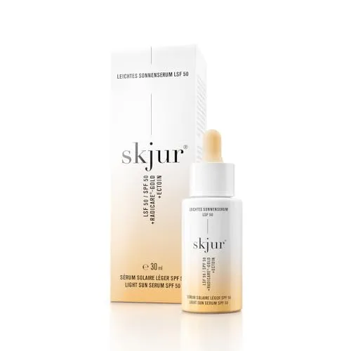 Skjur Leichtes Sonnenserum Lsf 50 - 30 ml - Arzneimittel für optimalen Sonnenschutz mit Lichtschutzfaktor 50, ideal für empfindliche Haut und müheloses Auftragen.