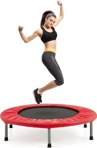 COSTWAY Mini Trampolin 97cm – Faltbares Fitness-Trampolin für Kinder & Erwachsene - Kompaktes und sicheres Trampolin bis 150 kg Tragkraft. Ideal für Fitness und Spielspaß. Mit hochwertigem Sprungbereich und einfacher Lagerung – der perfekte Begleiter für aktive Familien!