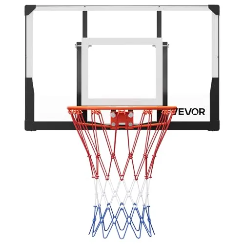 VEVOR Wandmontage Basketballkorb mit 1117,6 mm Rückwand in schwarz von Vevor