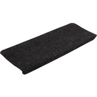 vidaXL Stufenmatten Selbstklebend 15 Stk. 65x24,5 cm Anthrazit - Fußmatten, schalldämpfend und rutschfest für sicheren Halt auf Treppen, einfache Montage dank Klebestreifen.